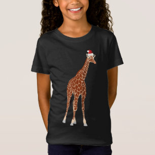 Giraffe met Kerstmis met kerstmis T-shirt