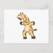 Giraffe met knoop in nek briefkaart (Voorkant)