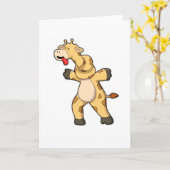 Giraffe met Knot in Neck Kaart (Gele Bloem)