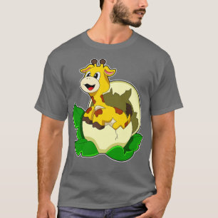 Giraffe met Leaf Egg T-shirt