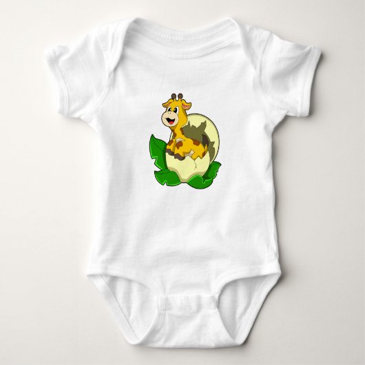 Giraffe met leder en eieren romper (Voorkant)