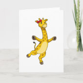 Giraffe met lint kaart (Voorkant)