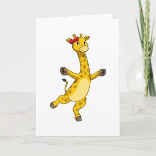 Giraffe met lint kaart