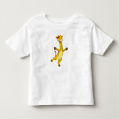 Giraffe met lint kinder shirts (Voorkant)
