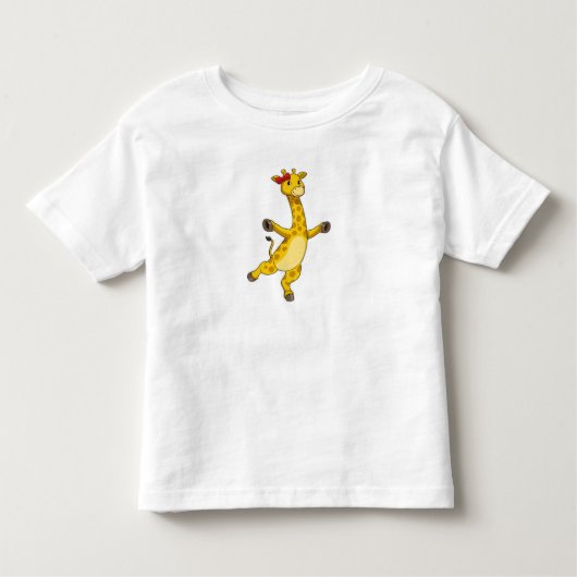 Giraffe met lint kinder shirts (Voorkant)