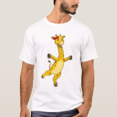 Giraffe met lint t-shirt (Voorkant)