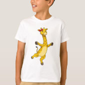 Giraffe met lint t-shirt (Voorkant)