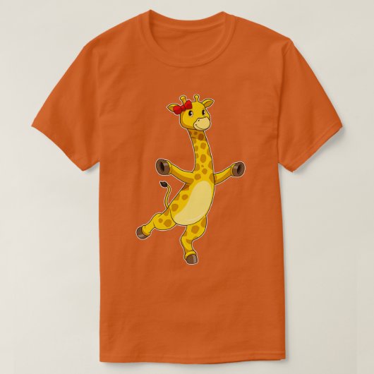 Giraffe met lint t-shirt (Design voorkant)