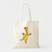 Giraffe met lint tote bag (Voorkant)