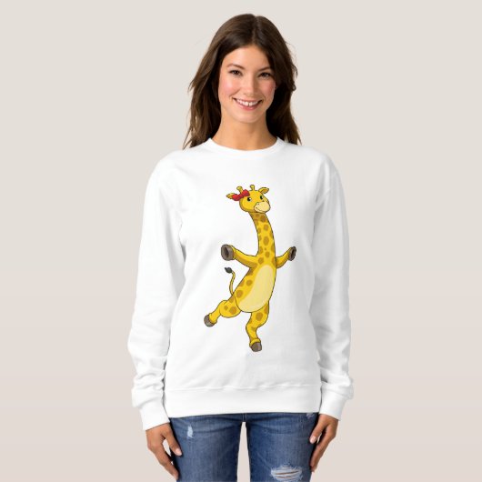 Giraffe met lint trui (Voorkant volledig)