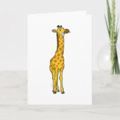 Giraffe met madeliefje kaart (Voorkant)