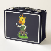 Giraffe met mobiele (Achterkant)