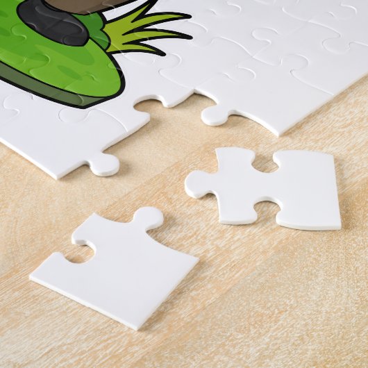 Giraffe met mobiele legpuzzel (Zijkant)