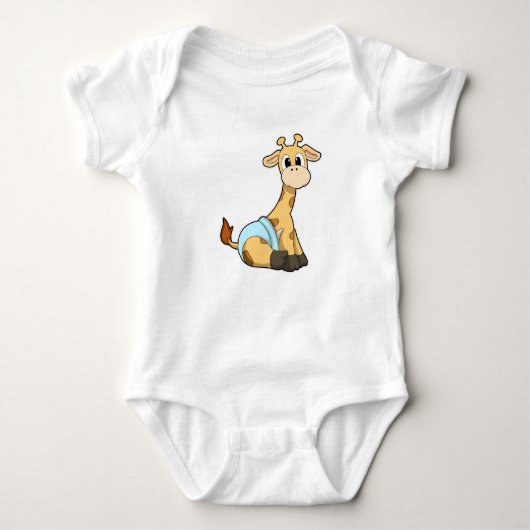 Giraffe met onderbroek romper (Voorkant)