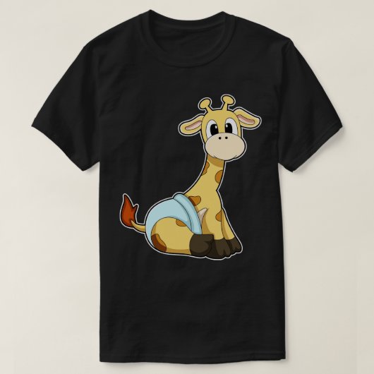 Giraffe met onderbroek t-shirt (Design voorkant)