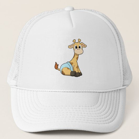 Giraffe met onderbroek trucker pet (Voorkant)