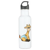 Giraffe met onderbroek waterfles  (Voorkant)