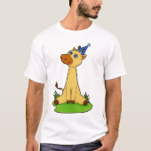 Giraffe met pet van de partij t-shirt (Voorkant)