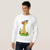 Giraffe met pet van de partij trui (Voorkant volledig)