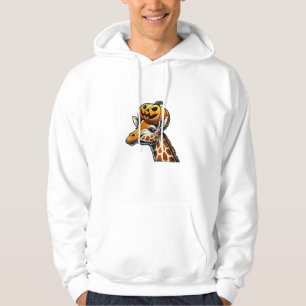 Giraffe met pompoen Pet Halloween Design Hoodie