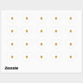 Giraffe met popcorn Cartoon dierlijke Humor Hart Sticker (Vel)
