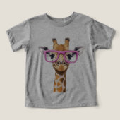 Giraffe met roze bril (Design voorkant)