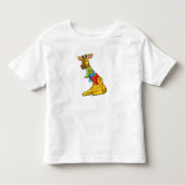 Giraffe met Scarf Kinder Shirts (Voorkant)