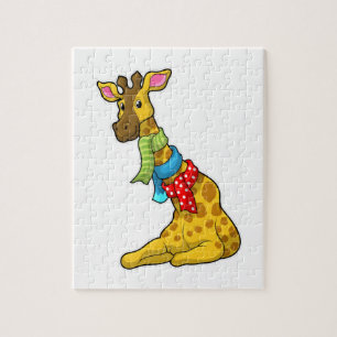 Giraffe met Scarf Legpuzzel