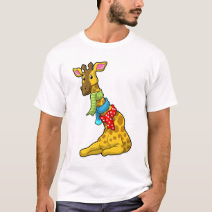 Giraffe met Scarf T-shirt