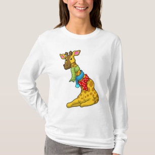 Giraffe met Scarf T-shirt