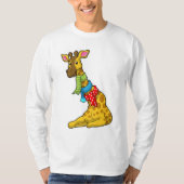 Giraffe met Scarf T-shirt (Voorkant)