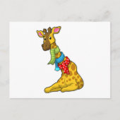 Giraffe met Sjaal Briefkaart (Voorkant)