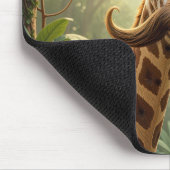 Giraffe Met Snor en Aap Muismat (Hoek)