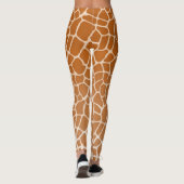 Giraffe met spotprent voor realisic Wild Animal Pr Leggings (Achterkant)