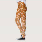 Giraffe met spotprent voor realisic Wild Animal Pr Leggings (Links)