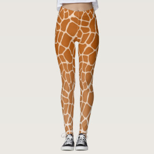 Giraffe met spotprent voor realisic Wild Animal Pr Leggings