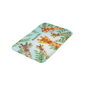 Giraffe met standaard-hoge-glimlach-Cartoon Verlaa Badmat (Gekanteld)