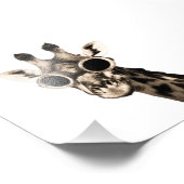 Giraffe met Steampunk zonnebrillen Foto Afdruk (Hoek)