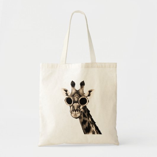 Giraffe met Steampunk zonnebrillen Tote Bag (Voorkant)
