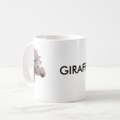 Giraffe met twee gezichten koffiemok (Voorkant links)