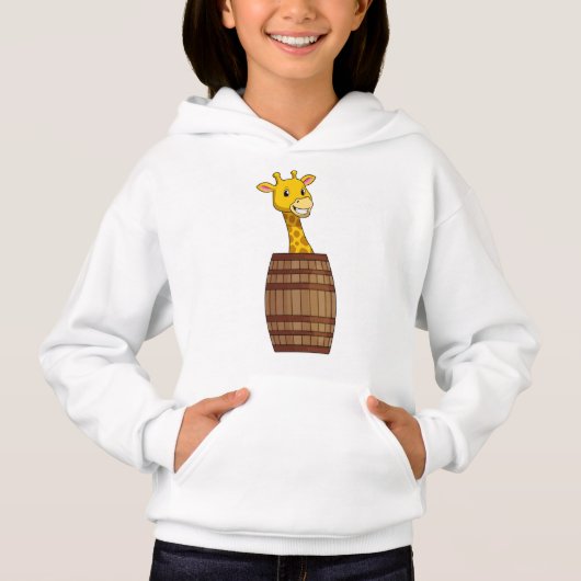 Giraffe met vat (Voorkant)