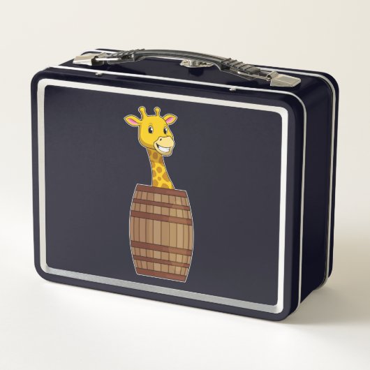 Giraffe met vat (Achterkant)