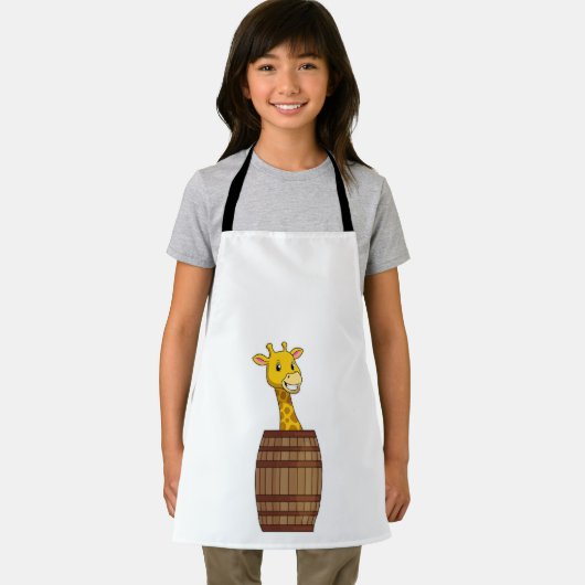 Giraffe met vat schort (Insitu)