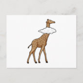 Giraffe met wolk briefkaart (Voorkant)
