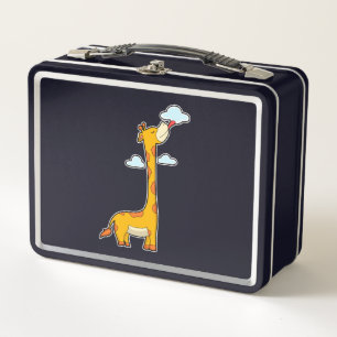 Giraffe met wolken