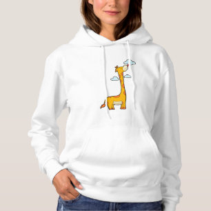 Giraffe met wolken hoodie