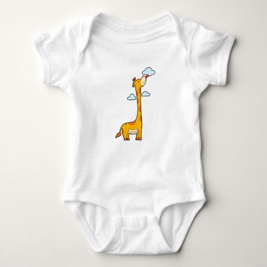 Giraffe met wolken romper (Voorkant)