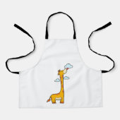 Giraffe met wolken schort (Voorkant)