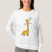 Giraffe met wolken t-shirt (Voorkant)