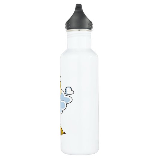 Giraffe met wolken waterfles (Rechts)
